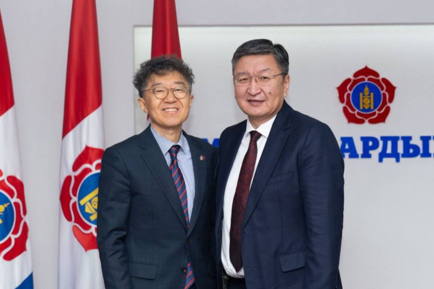 최진원 대사, 소드바타르 인민당 사무총장 면담